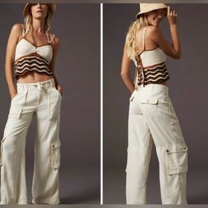 Anthropologie Beach Cargo Pants Size 6